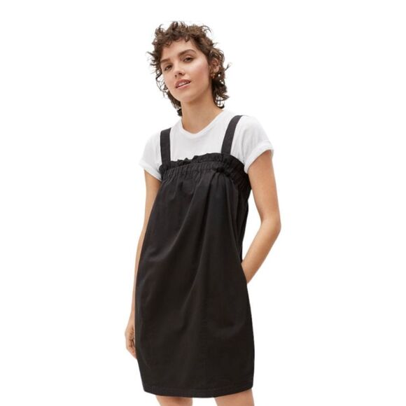 Everlane Paperbag Ruffle Tank Convertible Dress, Size S Emerald Green - Picture 13 of 13